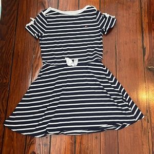 Blue and White Stripe Dress